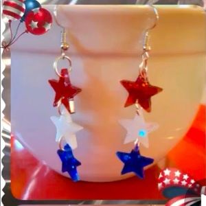 Fourth of July earrings- different styles dangle